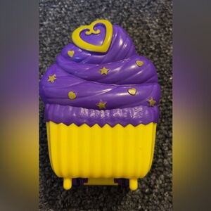 Polly Pocket Purple and Yellow Cupcake Toy